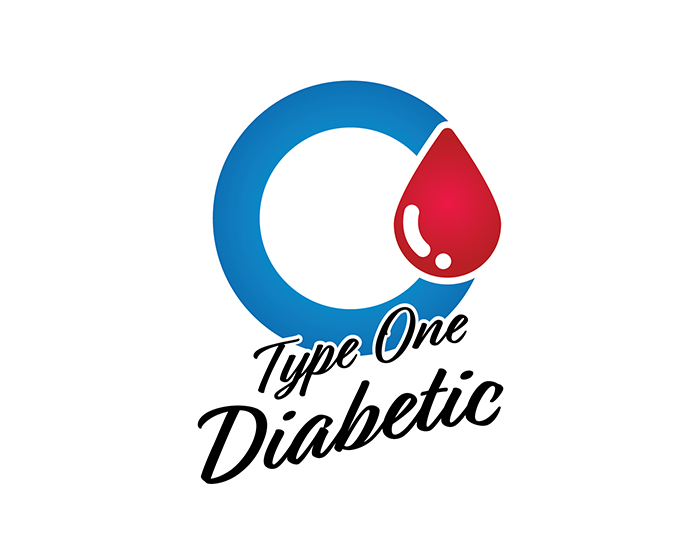 Type 1 Diabetic Blue Circle Temporary Tattoo