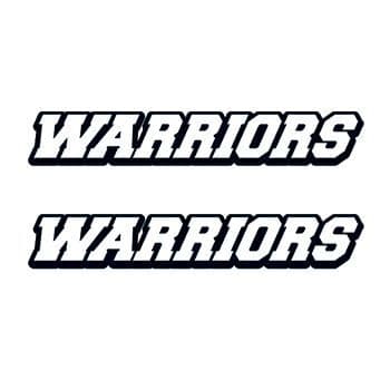 Warriors Text Temporary Tattoo