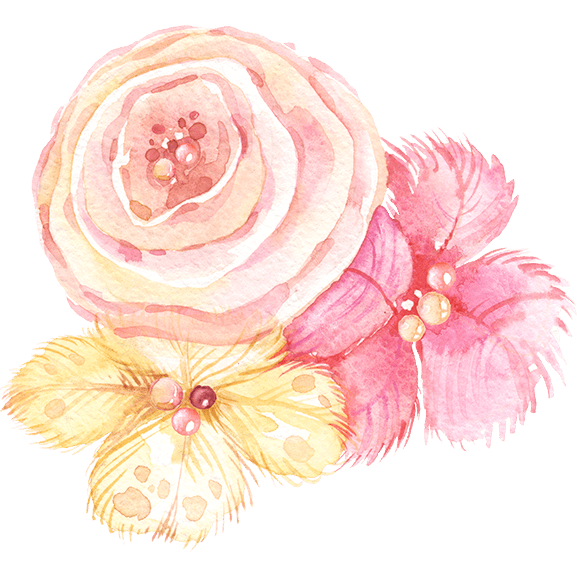 Pastel Peony Temporary Tattoo