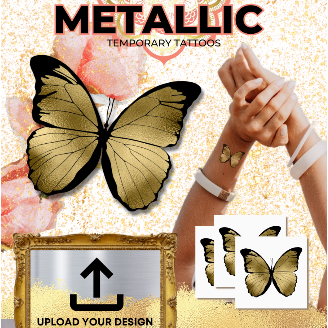 Let Your Event Sparkle and Shine with Custom Metallic Temporary Tattoos