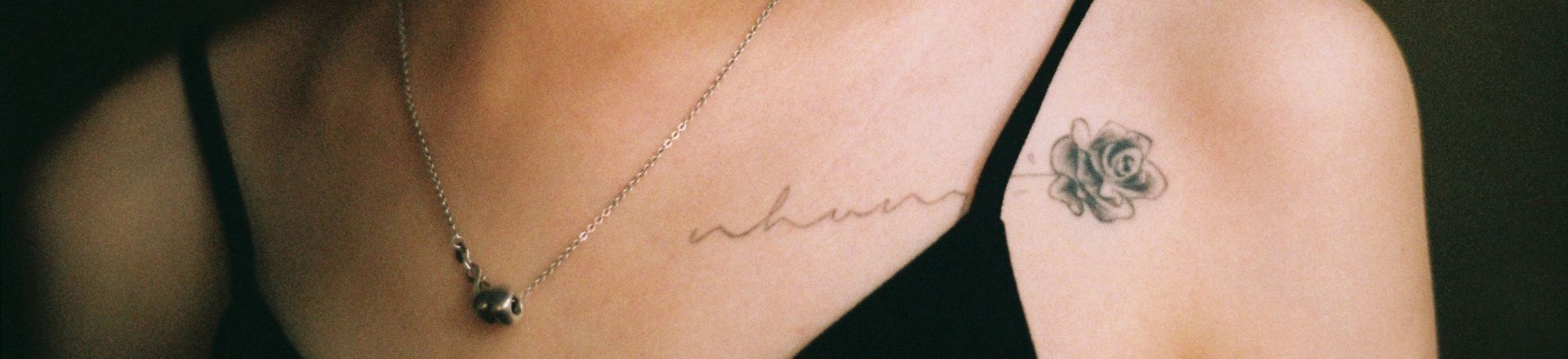 Temporary Tattoo on a woman's chest