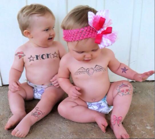 Temporary Tattoos are safe for all ages!