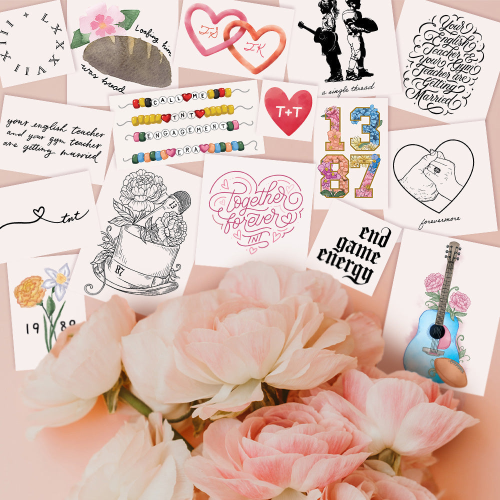 The Engagement Temporary Tattoo Collection