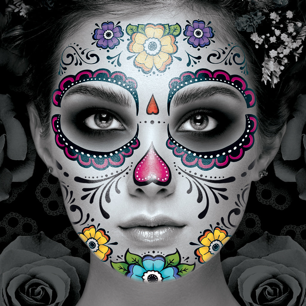 day of the dead temporary tattoos