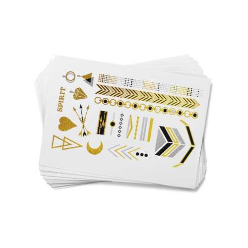 Jewelry Temporary Tattoos Gold and Silver 