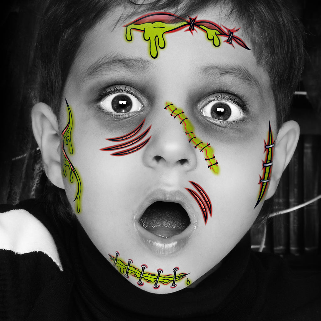 Kids’ Halloween Face Tattoos