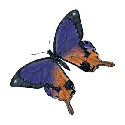 Purple Butterfly Temporary Tattoo 1.5 in x 1.5 in