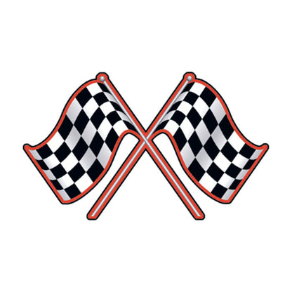 Check Flag Temporary Tattoo 1.5 in x 1.5 in
