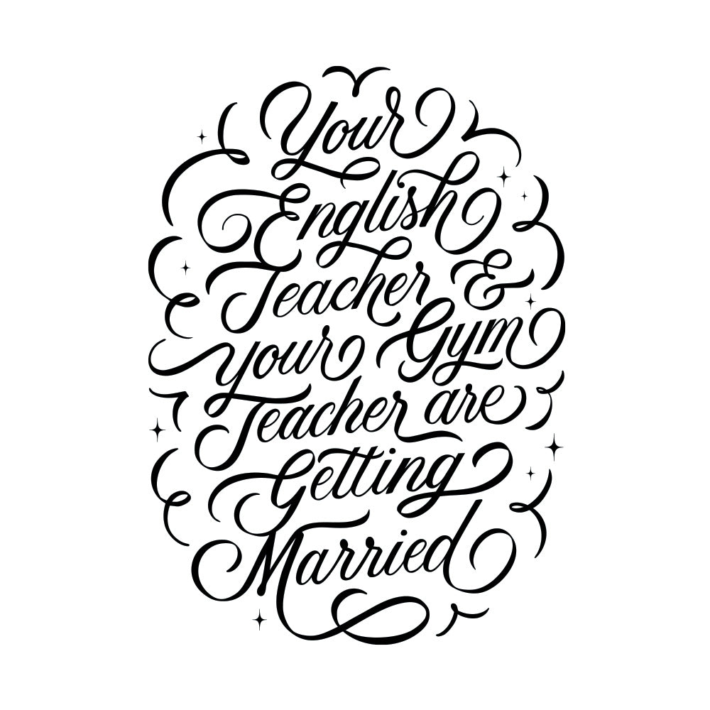 Love Script temporary tattoo