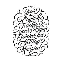 Love Script temporary tattoo