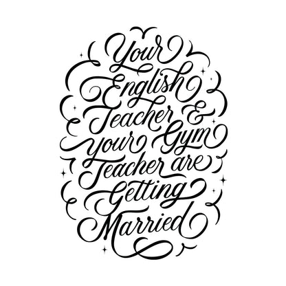 Love Script temporary tattoo
