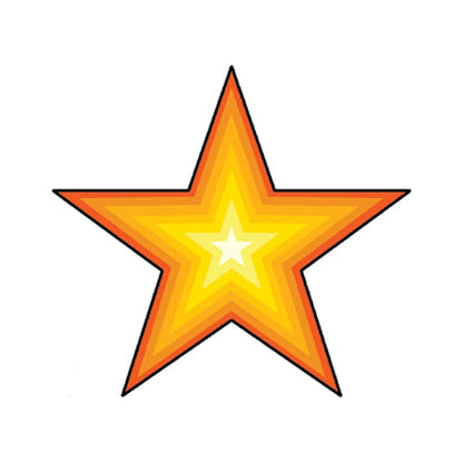 Star Temporary Tattoo 1.5 in x 1.5 in