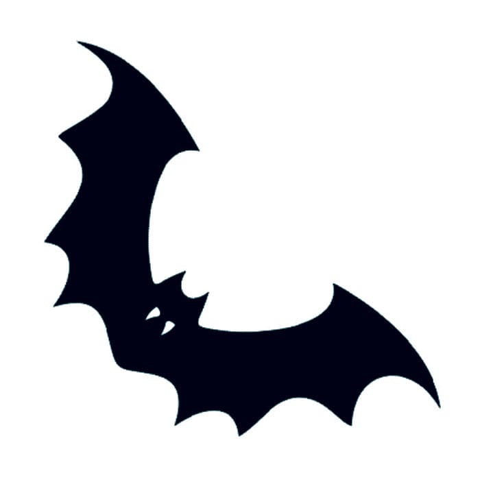 Flying Bat Temporary Tattoo 1.5 in x 1.5 in