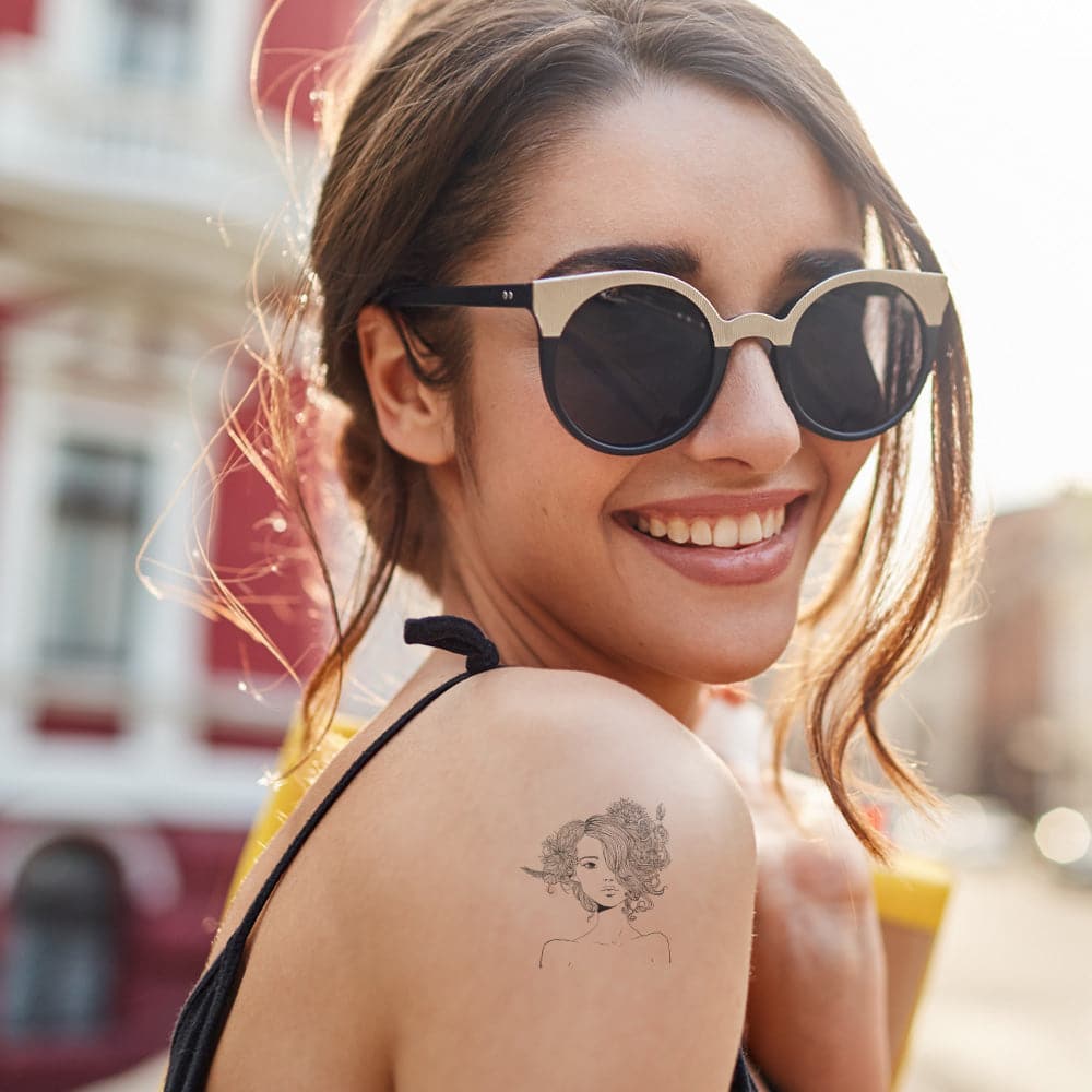 Fierce Florals Temporary Tattoo