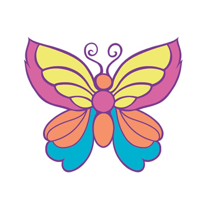 Small Butterfly Temporary Tattoo 1.5 in x 1.5 in