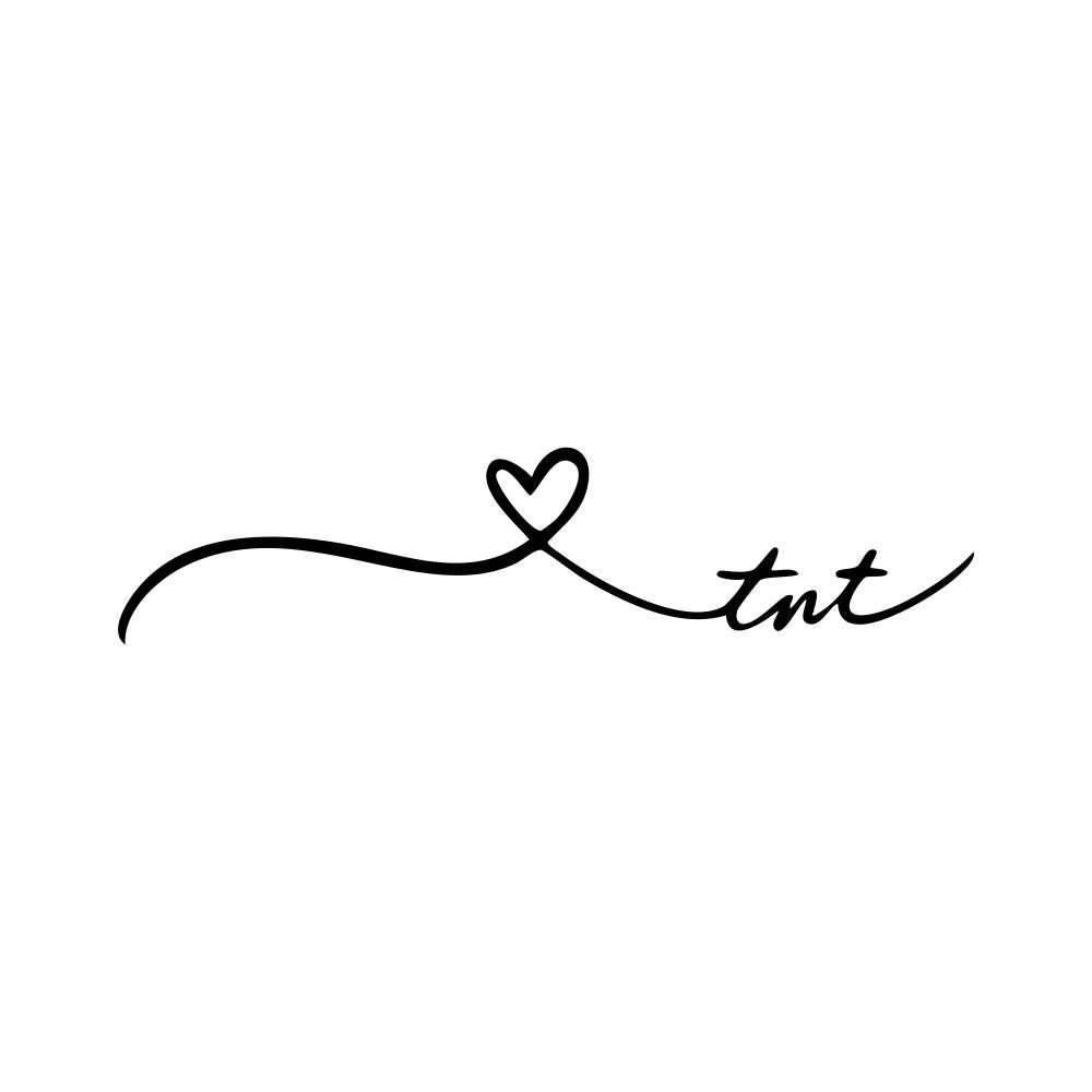 Minimalist love Temporary Tattoo