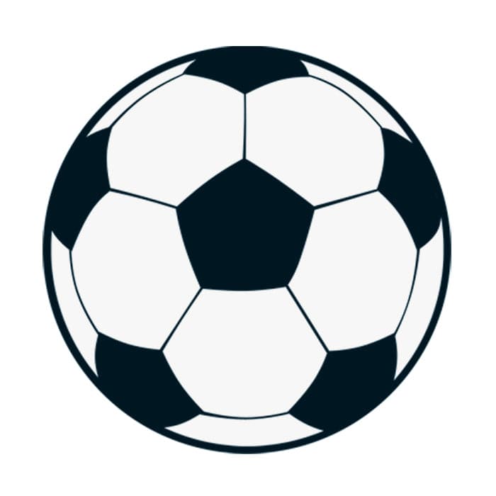 Soccer Ball Temporary Tattoo 1.5 in x 1.5 in