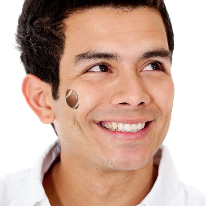 Football Temporary Tattoo 1.5 in x 1.5 in