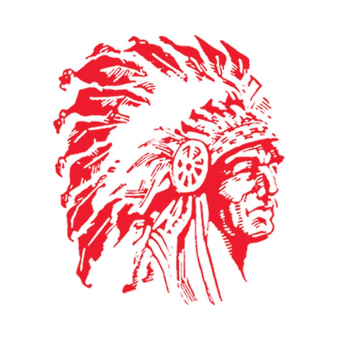 Small Red Indian Temporary Tattoo 1.5 in x 1.5 in