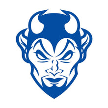 Small Blue Devil Temporary Tattoo 1.5 in x 1.5 in