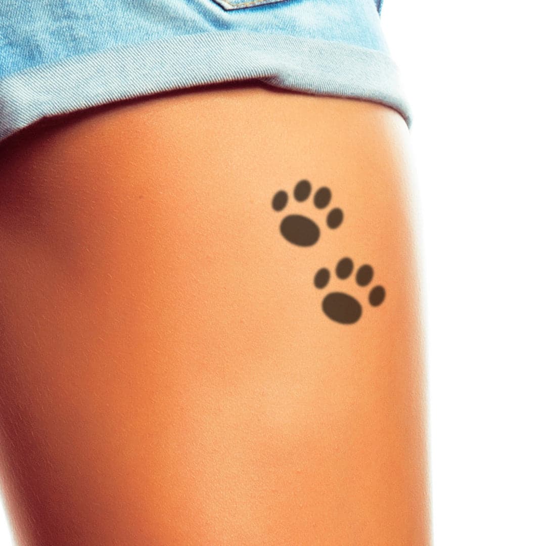 Two Paws Temporary Tattoo - Temporary Tattoos