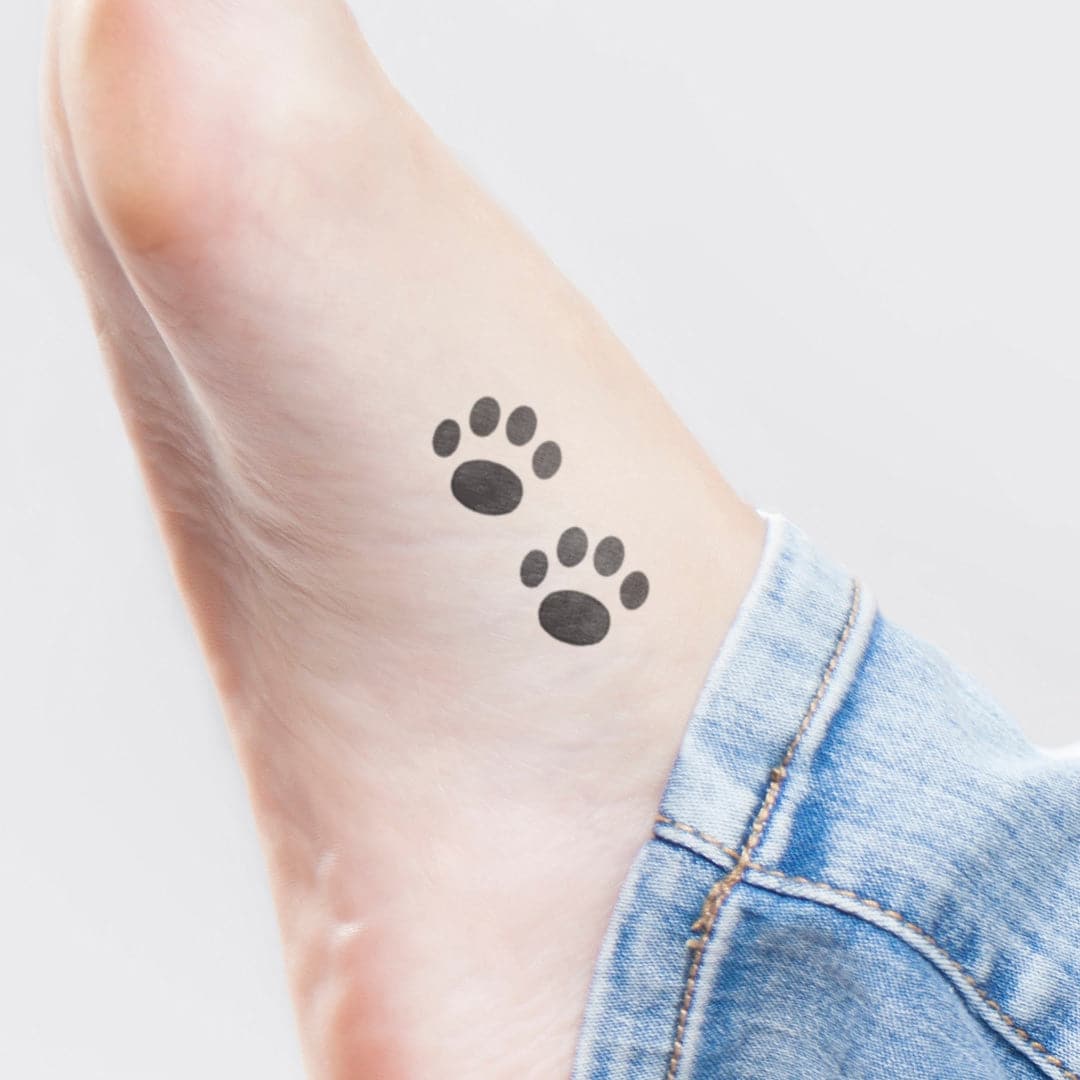 Two Paws Temporary Tattoo - Temporary Tattoos