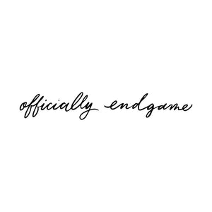 Cursive Script - "Officially Endgame" Temporary Tattoo