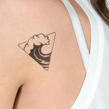 Ocean Waves Temporary Tattoo 2 in x 2 in