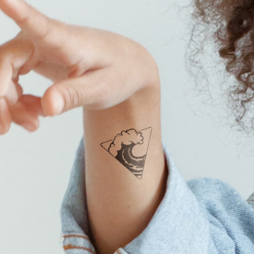 Ocean Waves Temporary Tattoo