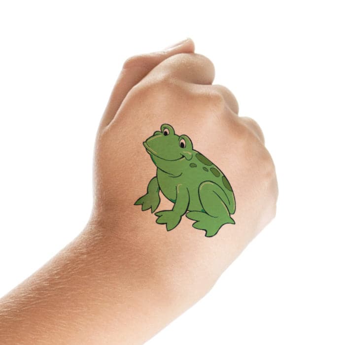 Frog Temporary Tattoo 2 in x 2 in