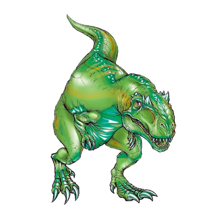 T-Rex Dinosaur Temporary Tattoo 2 in x 2 in