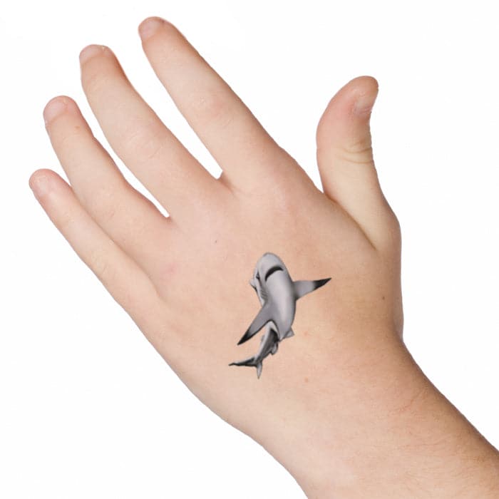 Shark Temporary Tattoo 2 in x 2 in