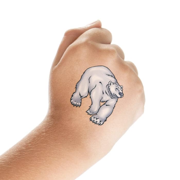 Polar Bear Temporary Tattoo 2 in x 2 in