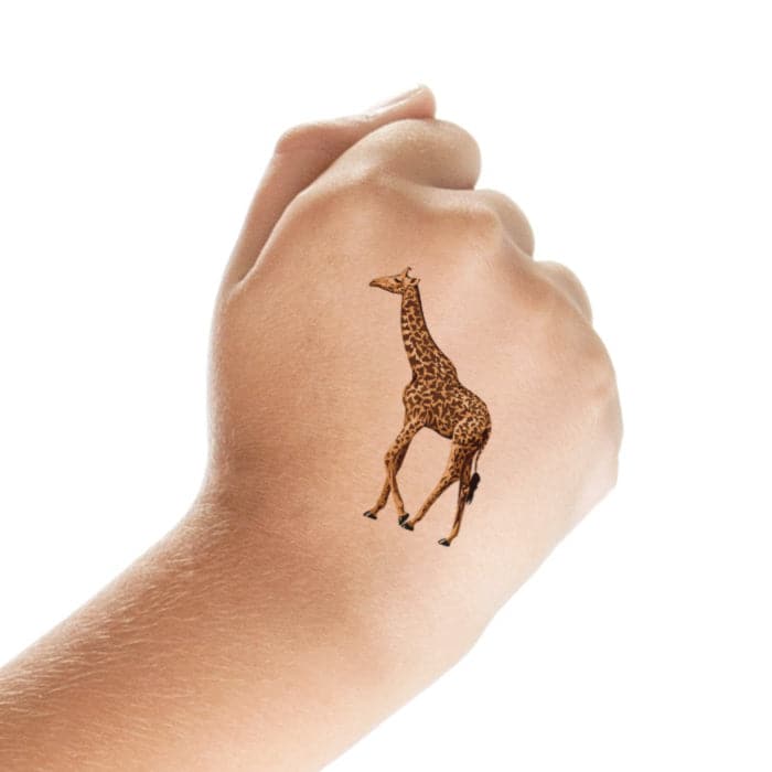Giraffe Temporary Tattoo 2 in x 2 in