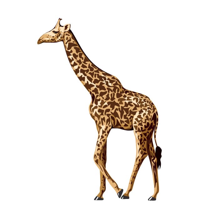 Giraffe Temporary Tattoo 2 in x 2 in