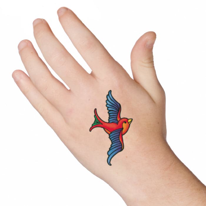 Swallow Temporary Tattoo 2 in x 2 in