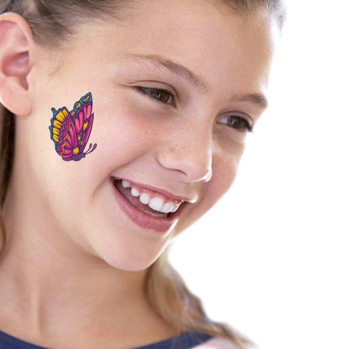 Beautiful Butterfly Temporary Tattoo 2 in x 2 in