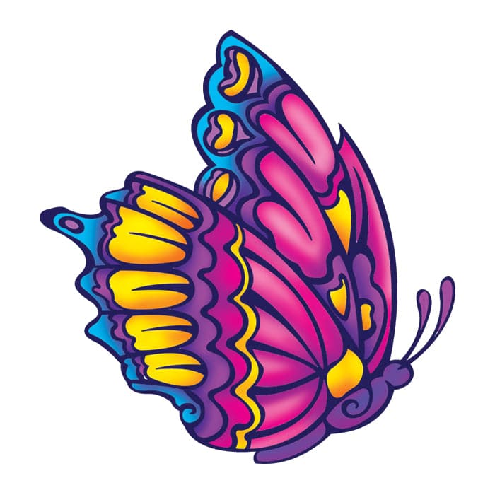 Beautiful Butterfly Temporary Tattoo 2 in x 2 in