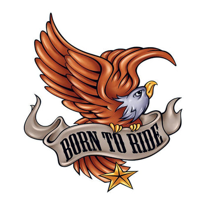 Born To Ride Temporary Tattoo 2 in x 2 in