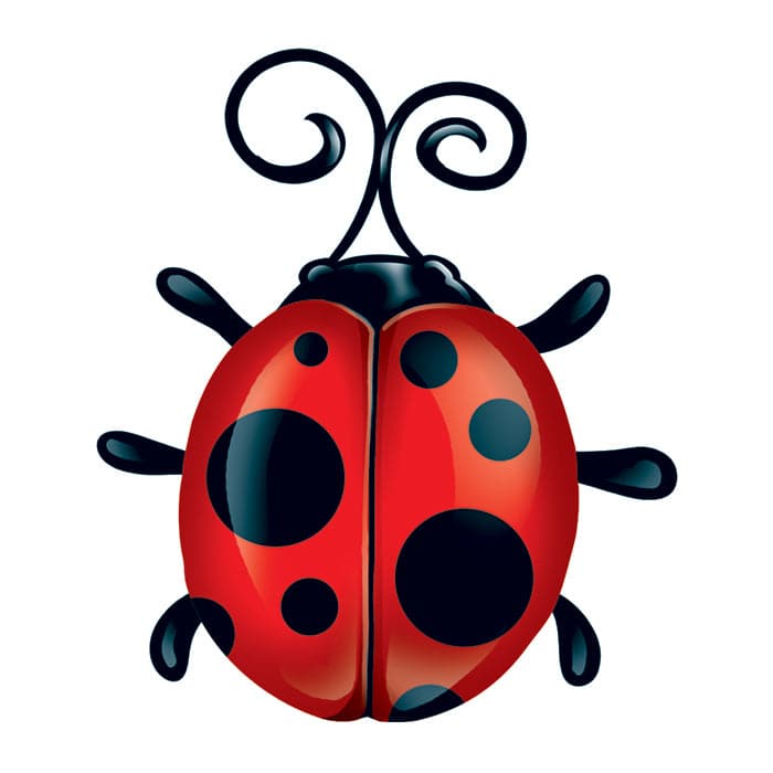 Ladybug Temporary Tattoo 2 in x 2 in