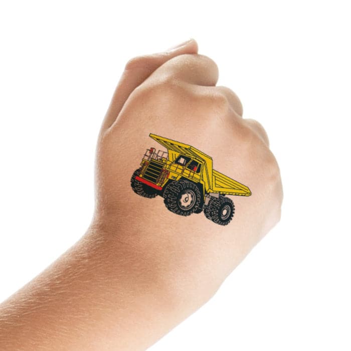 Dump Truck Temporary Tattoo 2 in x 2 in