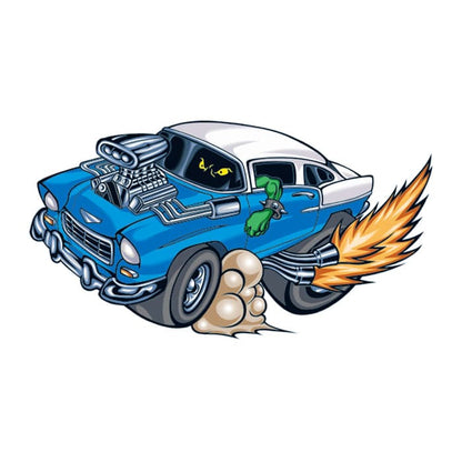 1955 Chevy Temporary Tattoo 2 in x 2 in