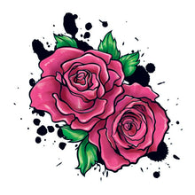 Two Roses Temporary Tattoo 2 in x 2 in