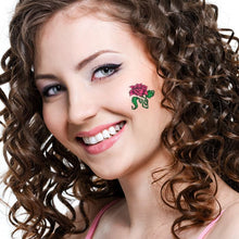 Purple Rose Temporary Tattoo 2 in x 2 in