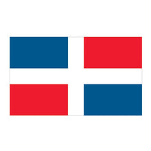 Dominican Republic Flag Temporary Tattoo 2 in x 1.5 in