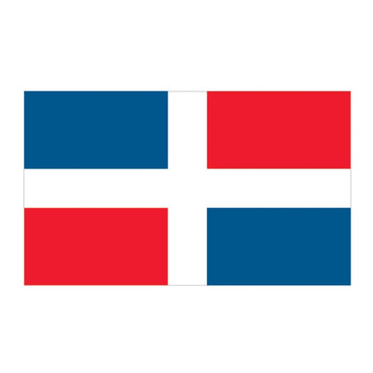 Dominican Republic Flag Temporary Tattoo 2 in x 1.5 in