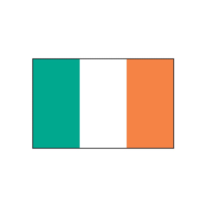 Ireland Flag Temporary Tattoo 2 in x 1.5 in