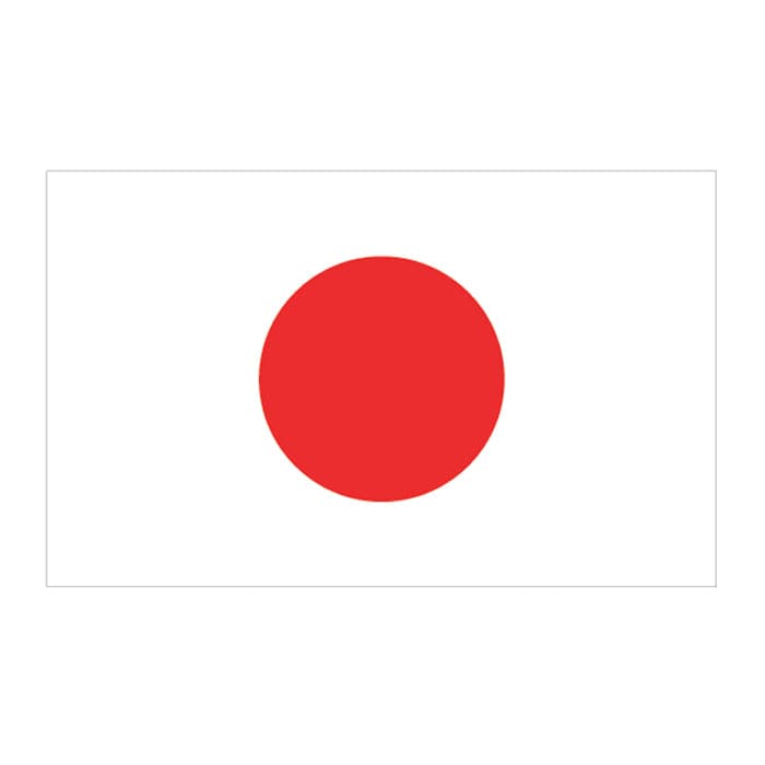 Japan Flag Temporary Tattoo 2 in x 1.5 in