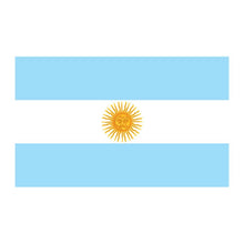 Argentina Flag Temporary Tattoo 2 in x 1.5 in