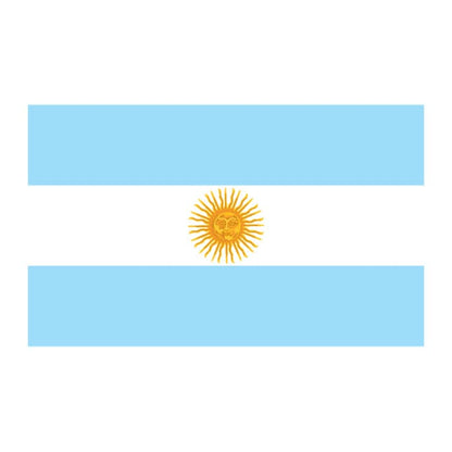 Argentina Flag Temporary Tattoo 2 in x 1.5 in